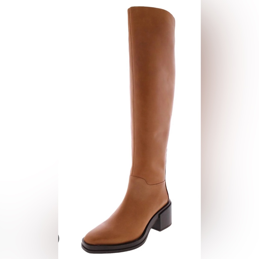 Franco Sarto Dorica Leather Over-The-Knee Boots Size 10